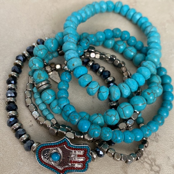 Turquoise bracelet stack - Picture 2 of 3